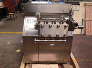 Listrik industri Dua tahap gear box mesin susu homogenizer 3000L / H 22 KW
